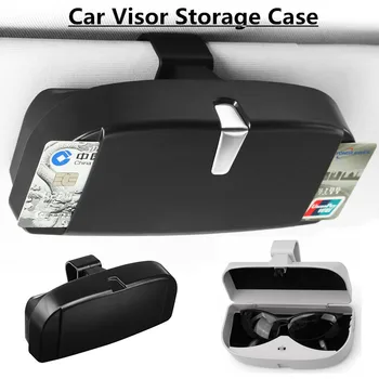 

Universal Car Glasses Storage Case Stowing Tidying Sunglasses Holder Car Sun Visor Organizer Box with Card Holder Car Accessorie