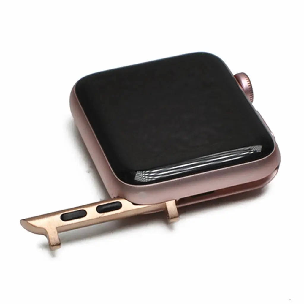 Stainless Steel Adapters/Lugs/Clasps, Watch Replaceable Metal Connectors for Apple Watch Series 4 (44mm) 2019 New High Quality