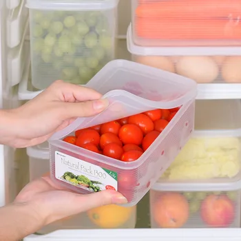 

The New Kitchen Refrigerator Preservation Box Plastic Food Preservation Box Microwave Oven Portable Preservation Box