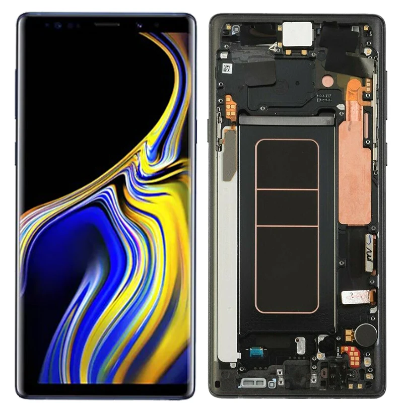 Note 9 ЖК-дисплей для samsung Galaxy Note 9 ЖК-дисплей с рамкой Super Amoled Note 9 N960 N960F сенсорный экран в сборе