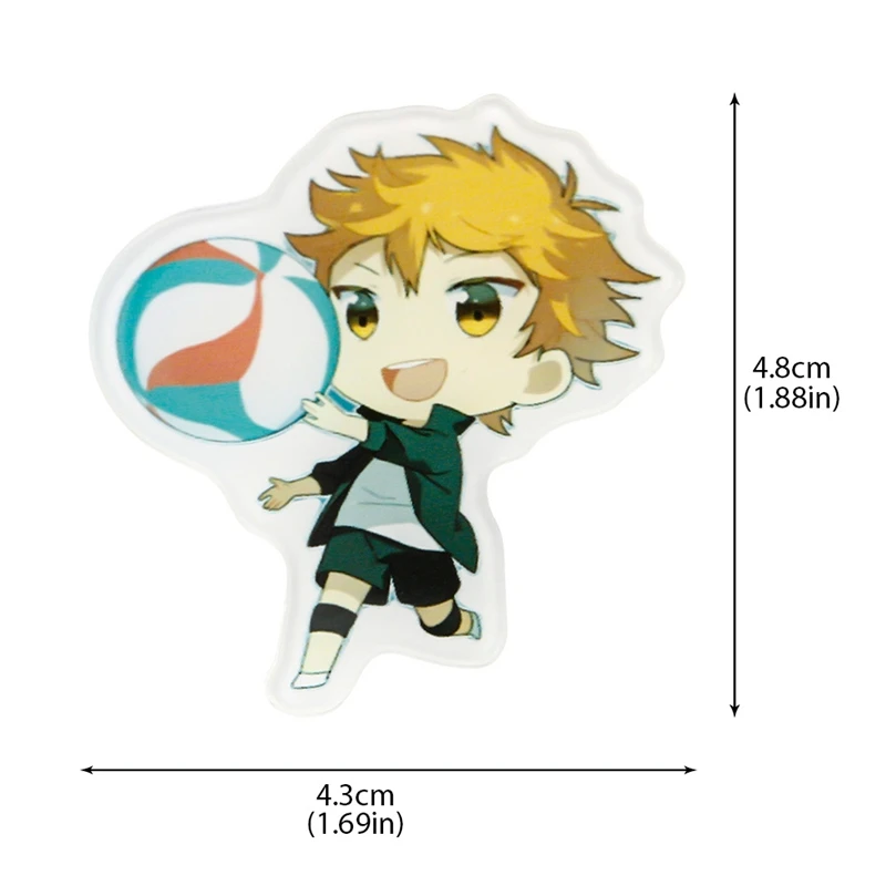 Манга Haikyuu! Значки для косплея аниме рисунок принт Хината Shoyo брошь на застежке 58