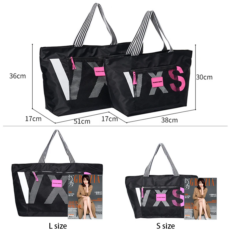 Gym Travel Training Sports Fitness Shoulder Tote Bag For Women Large Shopper Shopping Female Nylon Lightweight Hall Handbags