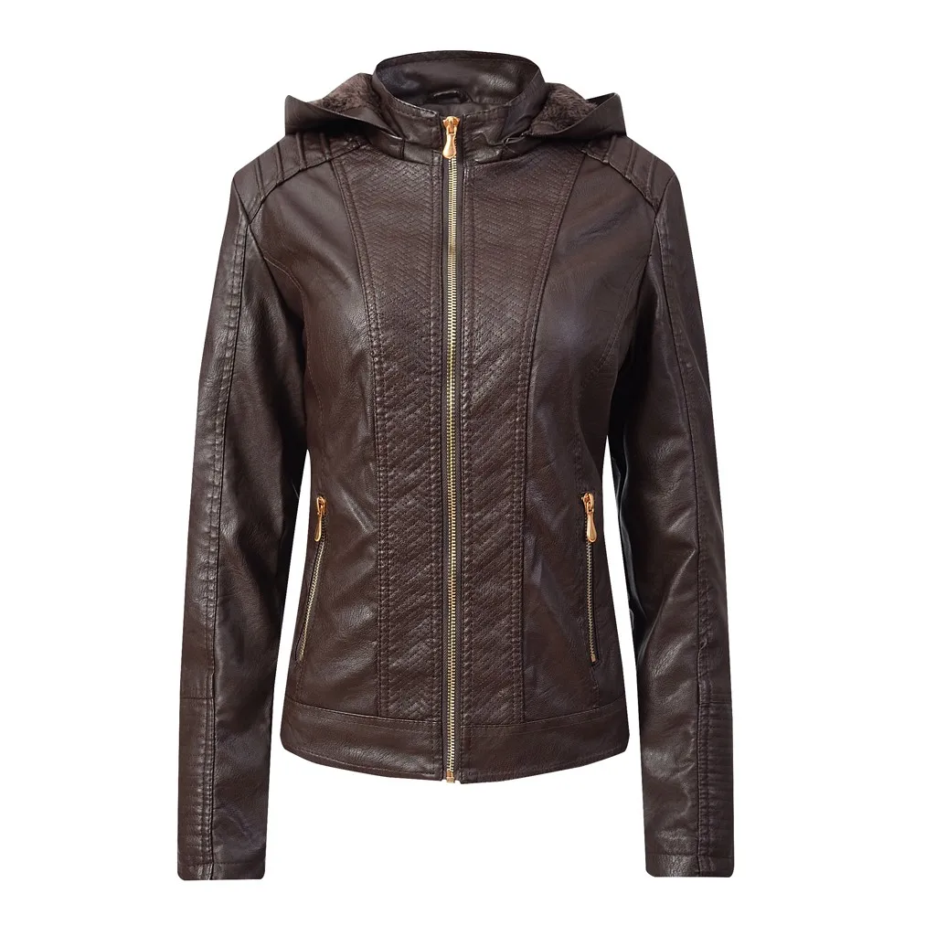 Женская куртка kurtka damski veste femme, осенняя Женская куртка с бархатной молнией, женское мотоциклетное кожаное пальто, женское манто, femme casaco
