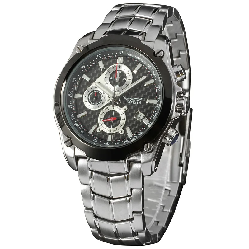 

Winner Q263 Three-Eyed Multi-functional with Calendar Steel Belt MEN'S Quartz Watch Casual Business Watch