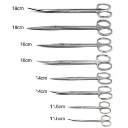 Dental Surgical Scissors Stainless Steel Oral Surgery Tools Straight/Elbow Dental Surgery Equipment Different Sizes