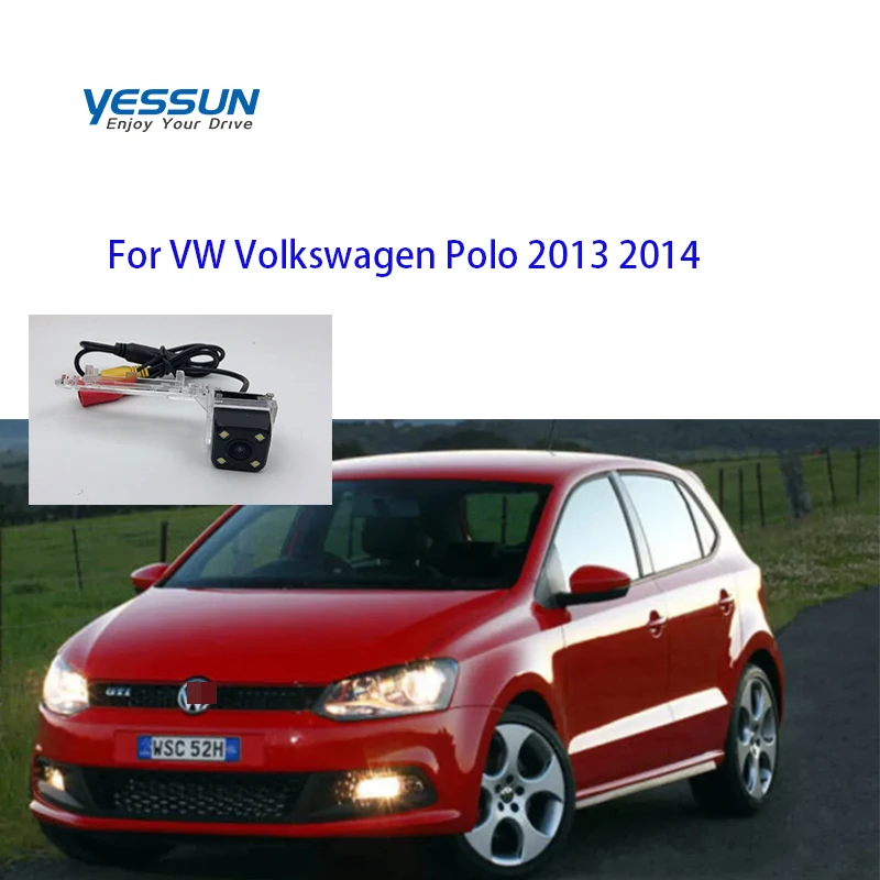 Yessun 185 градусов рыбий глаз HD камера заднего вида для Volkswagen Polo 2013