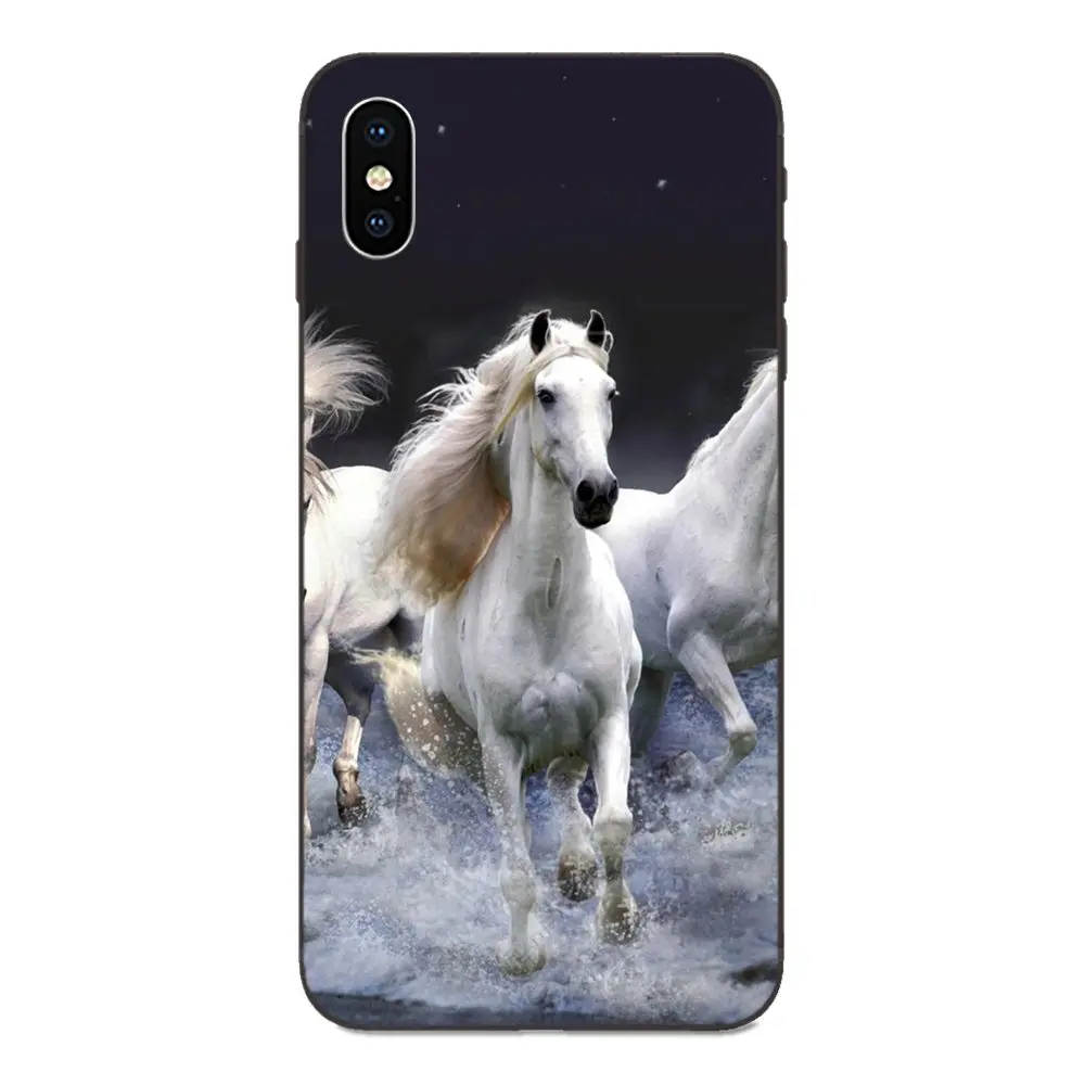 Для Galaxy A3 A5 A6 A6s A7 A8 A9 A10 A20E A30 A40 A50 A60 A70 A80 A90 плюс Специальное предложение Роскошные лошадей бег на пляж - Цвет: as picture