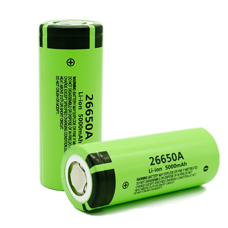 Panasonic 26650A 3,7 V 5000mAh Высокая емкость 26650 литий-ионная аккумуляторная батарея для игрушечного фонарика