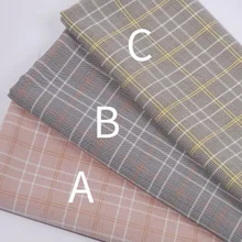 1 метр Классическая клетчатая ткань летняя хлопковая рубашка платье Ткань diy шотландская узоры клетчатая хлопковую ткань шириной 145 см