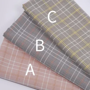 

1meter Classic Plaid Fabric Summer Cotton Shirt Dress Cloth diy Tartan Patterns Plaid Check cotton Fabric 145cm Wide