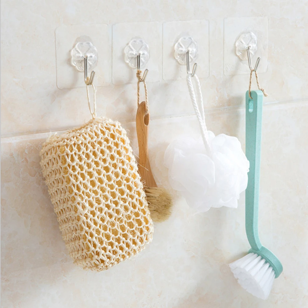 HOMIE wall hock Newest hook up Removable bathroom vacuum hanger Kitchen Wall Strong Suction Cup 6*6cm Hook Hangers Vacuum Sucker 2