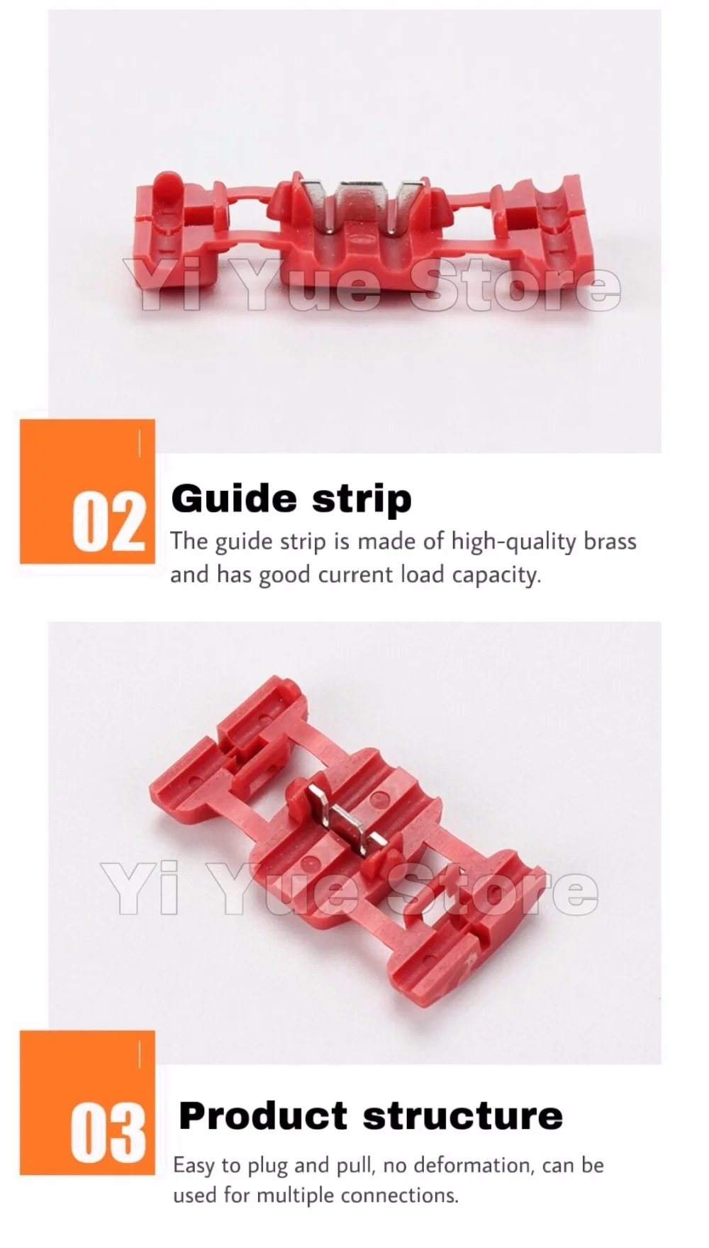 10 шт. быстрый фиксатор соединения обжимной клеммный провод удобный разъем Электрический кабельный терминал для 0,5-1,5 проводов