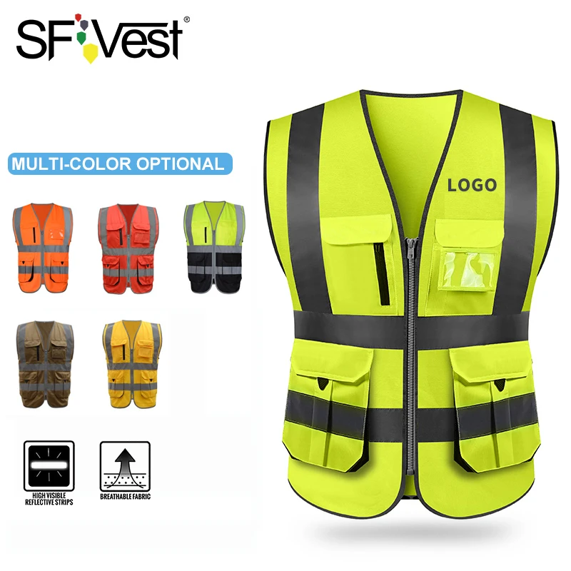 SFVest высокая видимость светоотражающий жилет безопасности одежда Работа