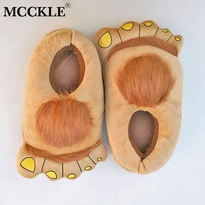 MCCKLE/забавные женские домашние тапочки; женская замшевая теплая зимняя обувь; женская меховая Милая домашняя обувь на плоской подошве; женская обувь; большие размеры