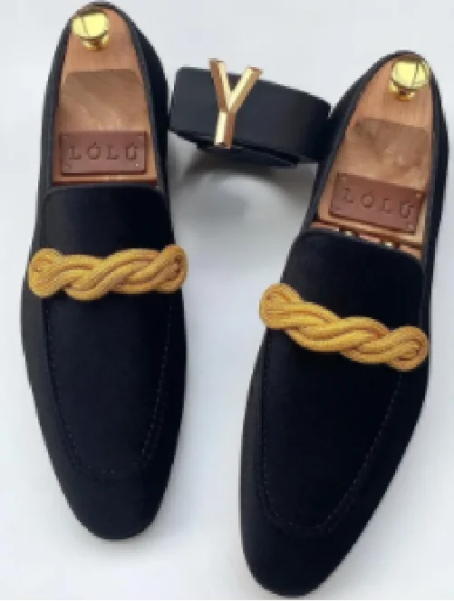 CIMIM Brand Men Formal Manual Webbing Leather Shoes Big Size Fashion Luxury Dress Wedding Shoes