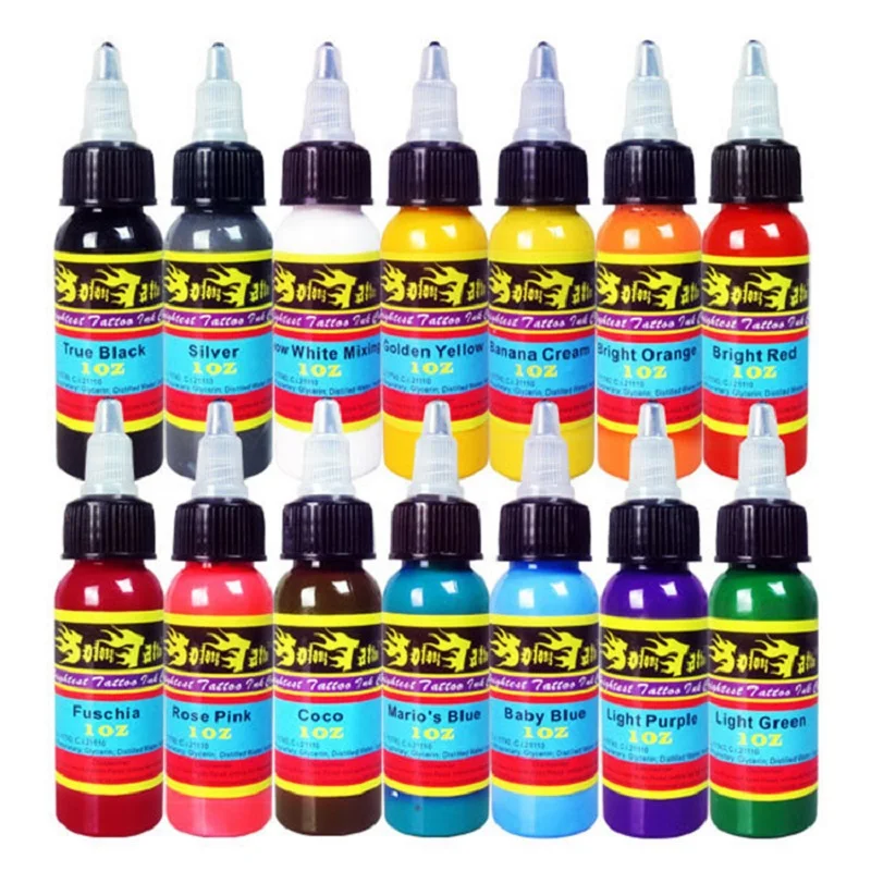 

30ml 7 Colors Semi Permanent Makeup Eyebrow Inks Lips Eye Line Tattoo Color Microblading Pigment Eyebrow Tattoo Color Inks Set