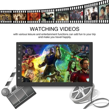 

Car radio Bluetooth 7-inch touch screen stereo FM audio stereo MP5 player SD USB with/without camera 12V HD