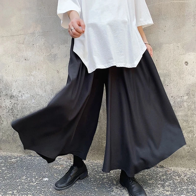 Men's Wide-Leg Pants Spring And Autumn New Neutral Minimalist Male Slave With The Same Fashion Super Loose Large Size Pants