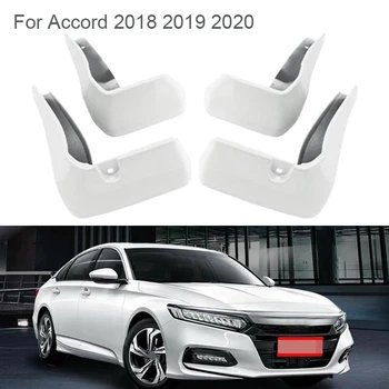 

4Pcs Car White Mud Flaps Mudguards Splash Guards Fender for 2018 2019 2020 Honda Accord Sedan 10Th Generation