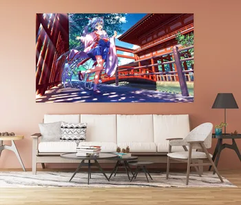 

[Self-Adhesive] 3D Hatsune Miku 552 Japan Anime Wall Stickers Mural Decal Wall Murals AJ WALLPAPER Belly