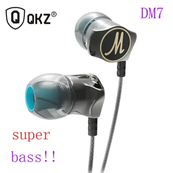 

Original QKZ DM7 mini Special Gold Plated in ear 3.5mm Sport super heavy bass stereo Earbuds for All smart phone