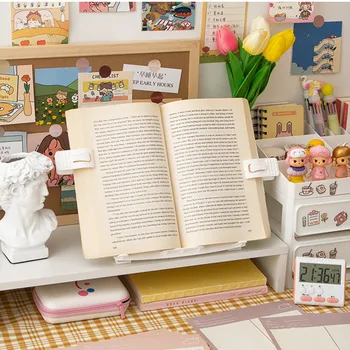 

Portable Bookend Book Holder Stand Support for Reading Book Rack Folding Notebook Holder Organizer for Music Score Recipe Tablet