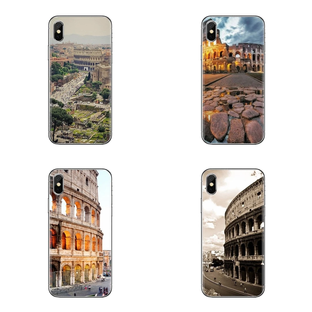 The Famous colosseum Rome Italy Soft Transparent Cases For Samsung Galaxy S3 S4 S5 Mini S6 S7 Edge S8 S9 S10 Plus Note 3 4 5 8 9 |