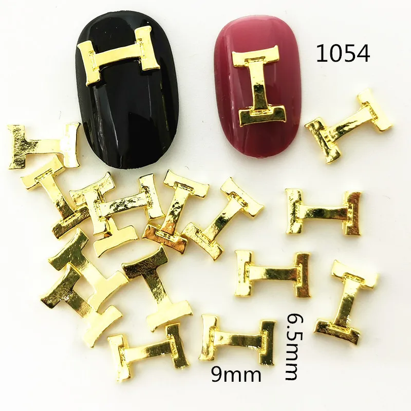 50 шт./упак. японские 3D украшения для ногтевого дизайна металлические части ногтей
