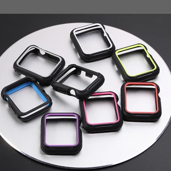 

Protective cover For Apple watch Case apple watch 4 band 44MM 40MM iwatch shell Silicone TPU Protection frame watch accessories