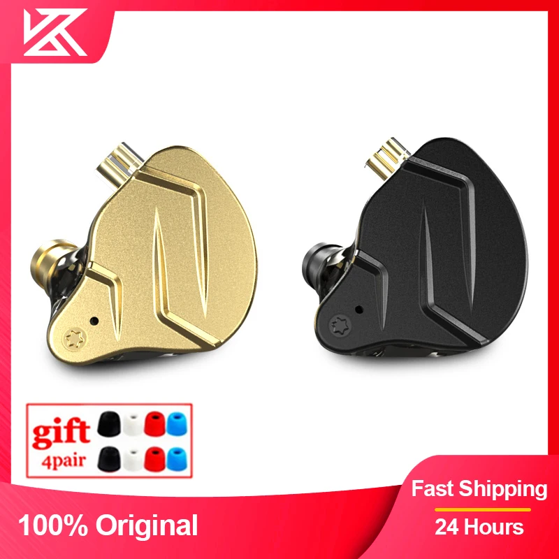 KZ ZSN Pro X 1BA+1DD Hybrid Technology HIFI Bass Earbuds Metal In