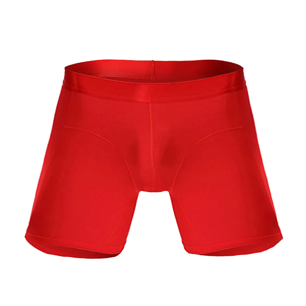 Боксер Мужские Шорты для купания Для мужчин нижнее белье Дикий спортивной одежды с длинными рукавами одежда для бега ноги мульти-функция сна домашняя фирменные трусы, Cueca masculina - Color: Red