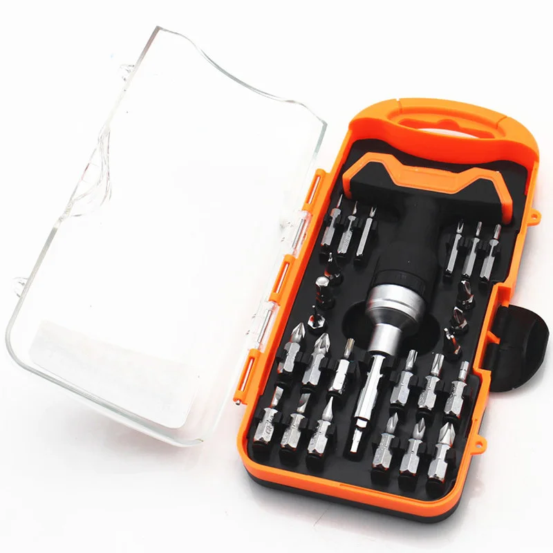 LAMEZIA 26 In 1 Precision Double T Handle Ratchet Drive Screwdriver Set Notebook Iphone Ipad Camera Mini Electronic Repair Tool