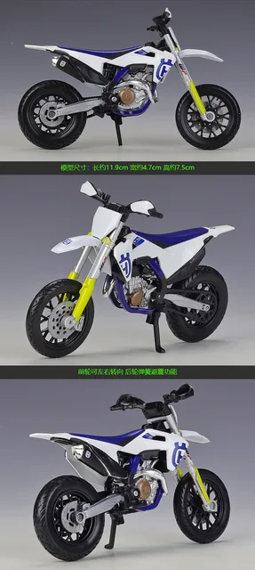 Moto HUSQVARNA FS450 Supermoto 1/18