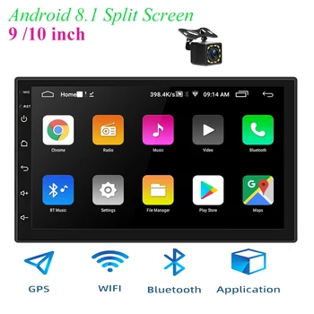 

2 din android 2.5D car radio Android 8.1 universal Car Radio Player GPS NAVIGATION WIFI Bluetooth MP5 Player Split Screen 1+16