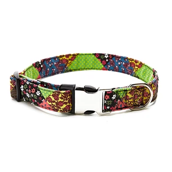 

30PCS / LOT Pet Supplies New National Characteristic Style Semi - Metal Collar Dog Personalized Adjustable Collar