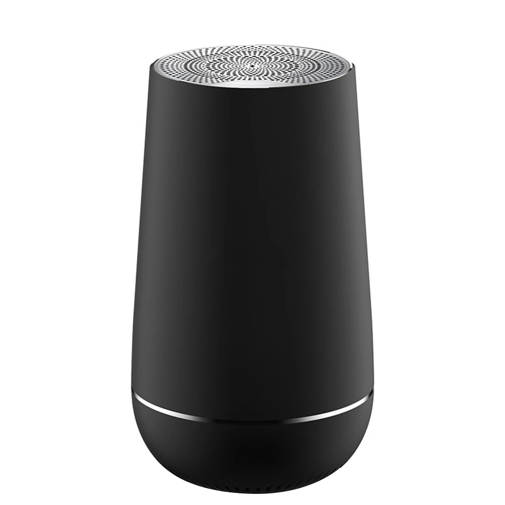 360 Degrees Stereo Universal Wireless Music Surround Bluetooth Speaker Easy Apply Portable Camping Card Insert Mini LED Light - Цвет: Черный