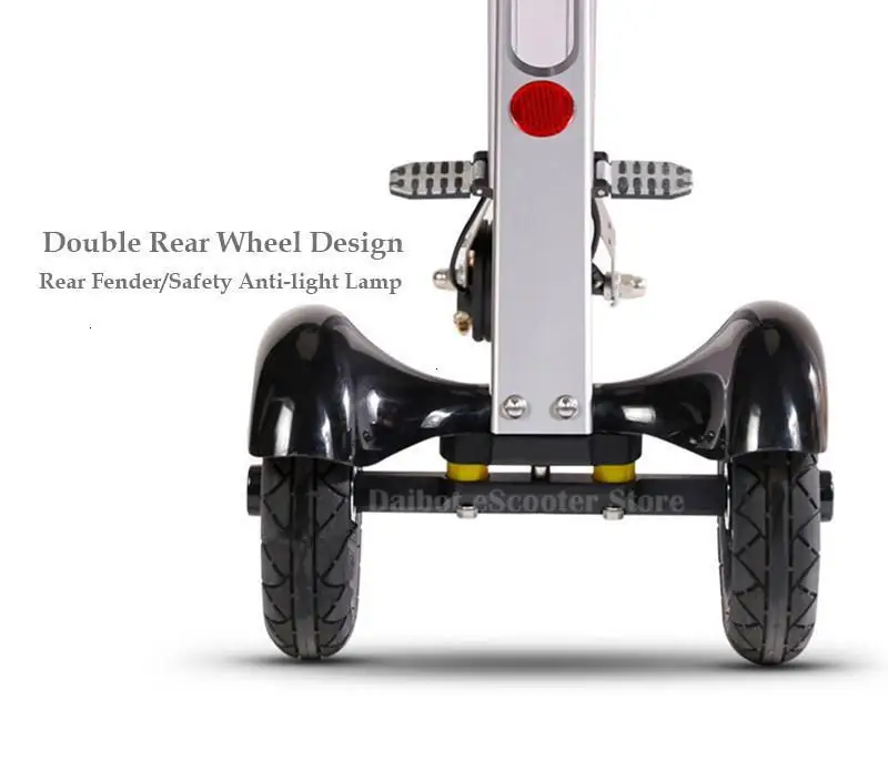 Daibot Folding Three Wheels Electric Scooter Electric Scooters 8'' 250W 36V Portable Electric Bikes Adults With Double Absorber  (26)
