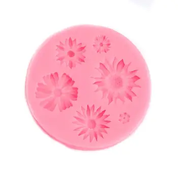 

Doreenbeads Fashion Silicone Resin Mold For Jewelry Making Round Pink Flower Accessories DIY Findings , 1 Piece