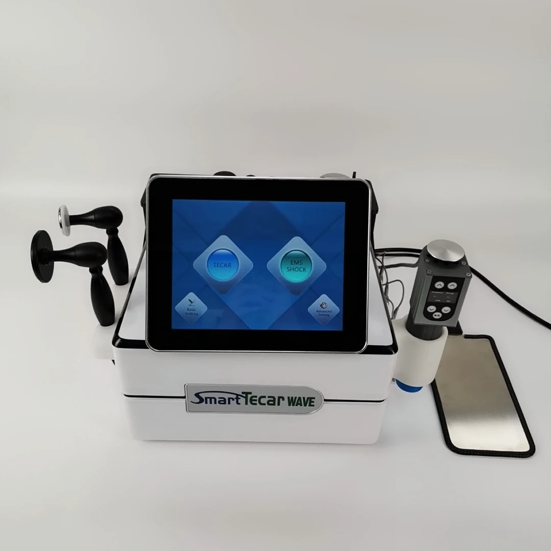 Multifunctional Diathermy Tecar Therapy Combined Shockwave and EMS Electric Muscle Stimulation Equipment