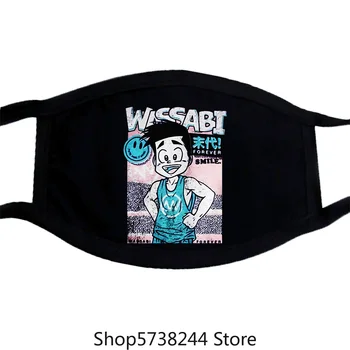 

Alex Wassabi Merch Classic Tee Mask Washable Reusable Mask for Unisex Black