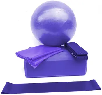 

Exercise Ball Yoga Ball Yoga Fitness Equipment Five-Piece Suit,Yoga Ball/Yoga Brick/Fitness Stretch Bands/Stretch Resistance