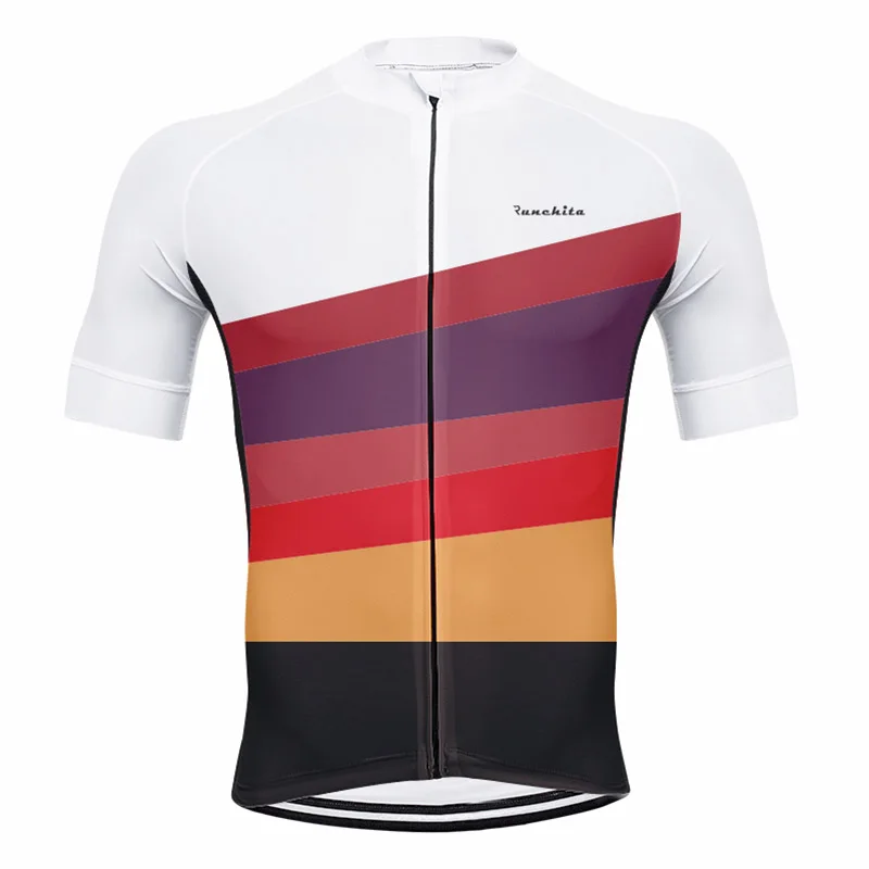 Ropa ciclismo летняя одежда для велоспорта MTB с коротким рукавом кофта для велоспорта ciclismo hombre велосипедная майка RUNCHITA bike jersey - Цвет: Jersey  01