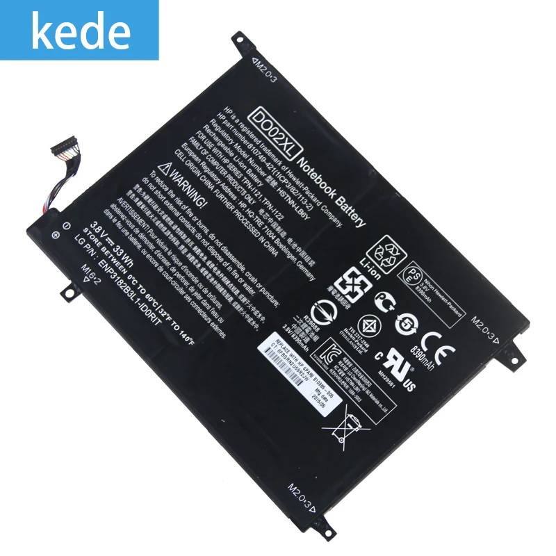 Kede ноутбук батарея DO02XL для hp Pavilion x2 10 планшет 10-N100 10-N121TU 10-N122TU HSTNN-LB6Y TPN-I121 TPN-I122