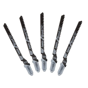 

5 Pcs HCS T119BO Jig Saw Blades Set Wood Fast Cutting Reciprocating Saw Blade F3MB