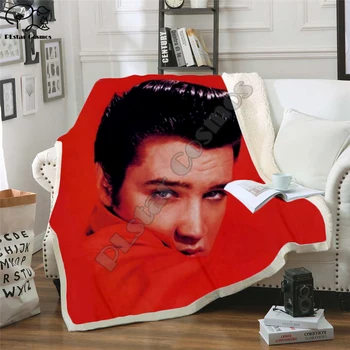 

Elvis Patched Design Blanket Plush 3d Printed for Adults Sofa Sherpa Fleece Bedspread Wrap Throw Blanket Microfiber -1