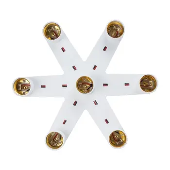 

7 in 1 E27 LED Bulb LED Bulb Socket Splitter Adapter Holder Socket for Photo Studio Home Building