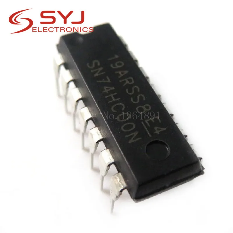 10 шт./лот SN74HC00N SN74HC00 74HC00 DIP 14 в наличии|Интегральные схемы| |