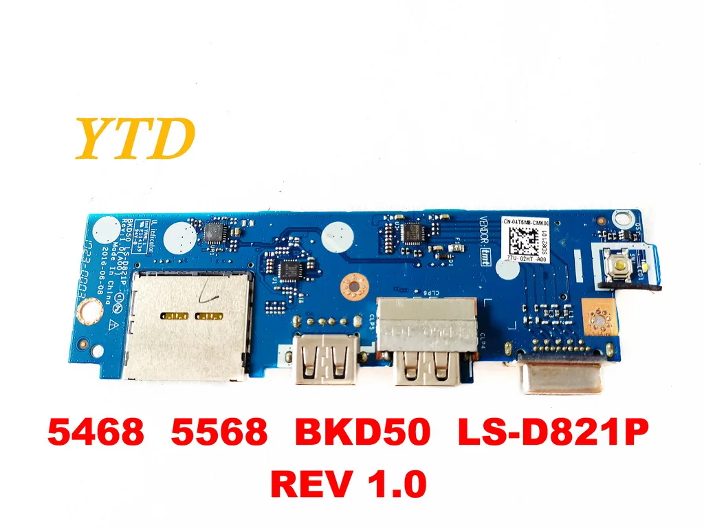 Для Dell 5568 USB доска 5468 5568 BKD50 LS-D821P REV 1,0 испытанное хорошее