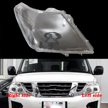 

For Nissan Patrol 2012-2018 Front headlamps cover transparent lampshade headlight shell mask Protective cover glass