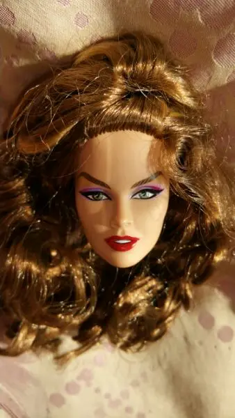 Редкая коллекция FR кукольные головки Оригинальная кукла леди головы черные леди синие губы сексуальная кукла голова части коллекция подарки игрушки